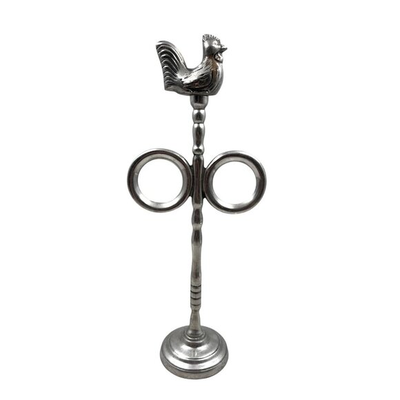 Vintage Aluminum Rooster Holder Stand - Picture 2 of 8